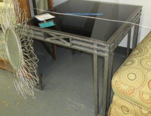 Item #103G – Metal & Glass Table – $45