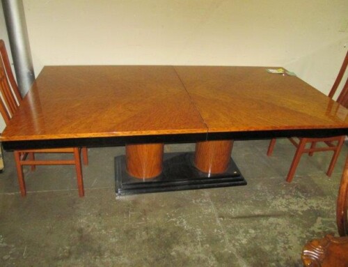 Item #244N – Long Dining Table with 1 Leaf – SALE $222.25