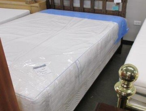 Item #122O – Queen Bed Headboard & Metal Base – $55