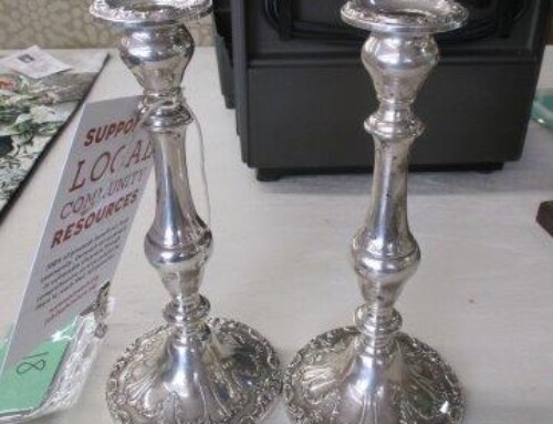 Item #218FRONT – PAIR Gorham Sterling Silver Candlesticks – $295
