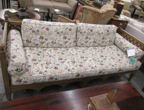 Item #341F – Vintage Lattice Sofa – $165