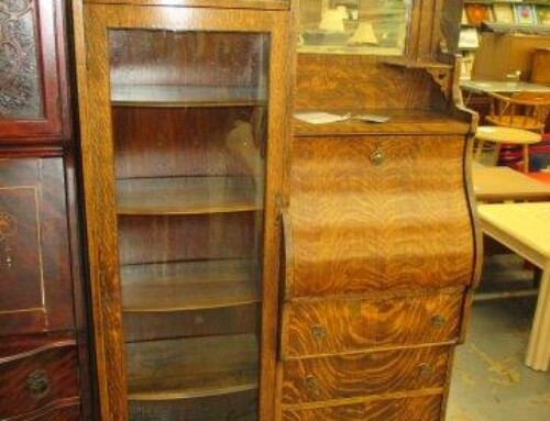 Item #66J – Vintage Side by Side Drop Front Desk – $125