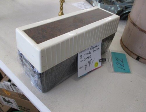 Item #122FRONT – 8 Track Tape Box & 11 Tapes – $40