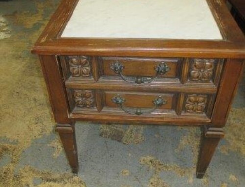 Item #120J – End Table with Stone Top – $25
