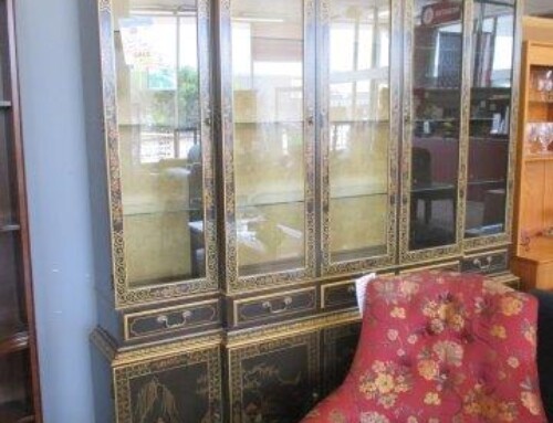 Item #325A – Drexel 2 Piece Chinoiserie Cabinet – SALE $243.75
